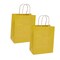 250 Pcs Shadow Stripe Kraft Shopping Bags Natural Look 16" x 6" x 12"